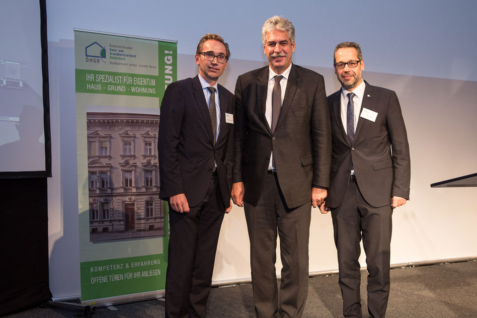 4. Steirischer Eigentümertag 2017 - Alexander Klein, Hans Jörg Schelling, Stefan Drawetz