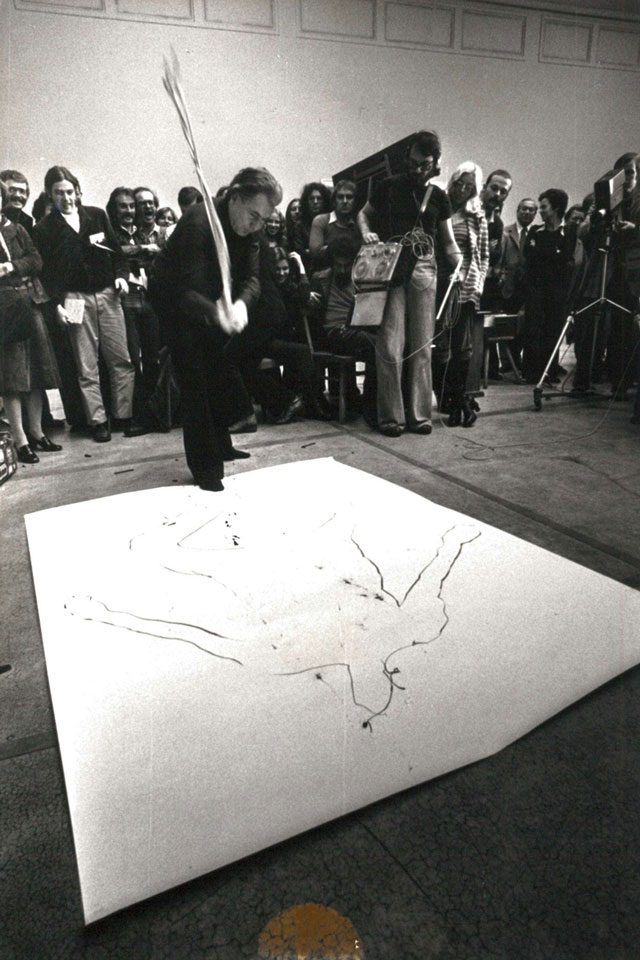 Trigon 1975 - Gerhard Rühm in Aktion
