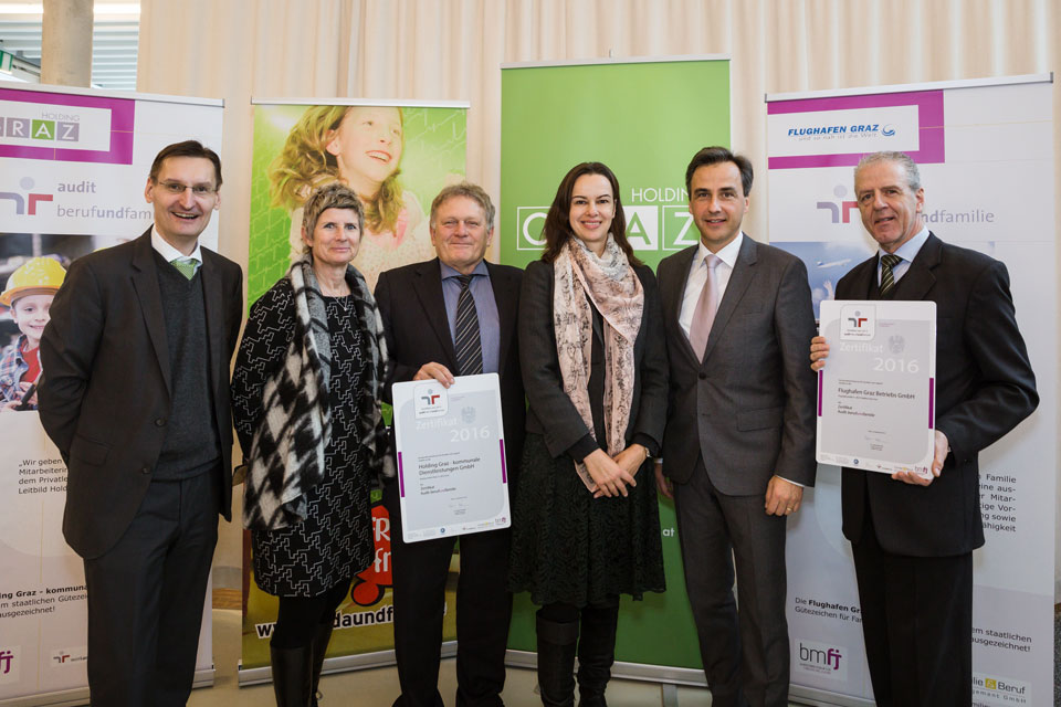 Gert Heigl-Barbara Muhr-Wolfgang Malik-Sophie Karmasin-Siegrfied Nagl-Gerhard Widmann-Familienfreundlichkeit-©Emanuel-Droneberger-web