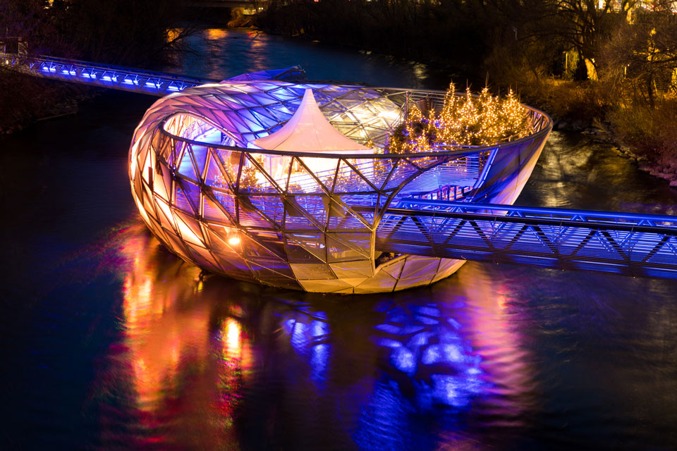 Murinsel Graz im Advent