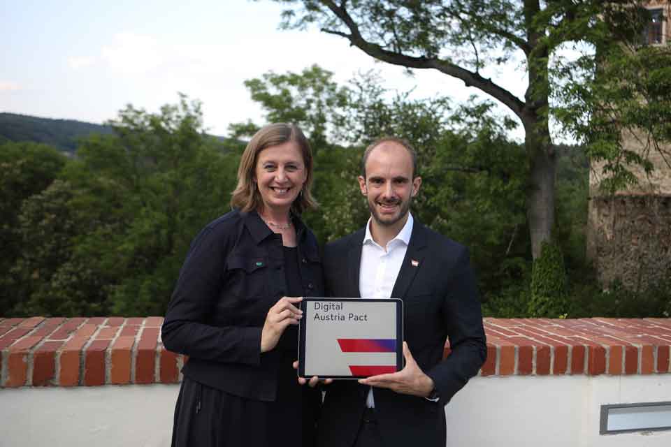 Digital Austria Pact -Florian Tursky - Barbara Eibinger-Miedl